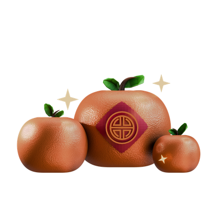 Laranja chinesa  3D Icon