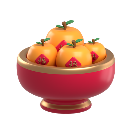 Laranja chinesa  3D Icon