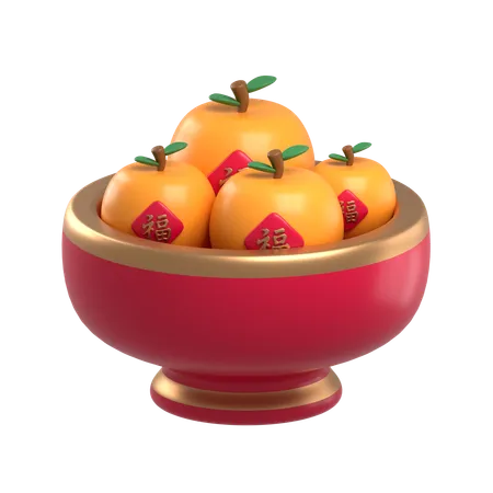 Laranja chinesa  3D Icon