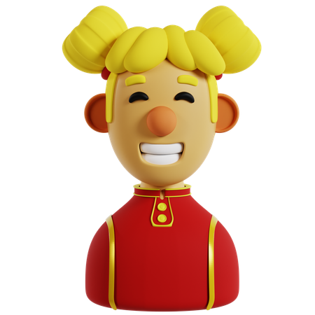 Chinese Avatar Illustration  3D Icon