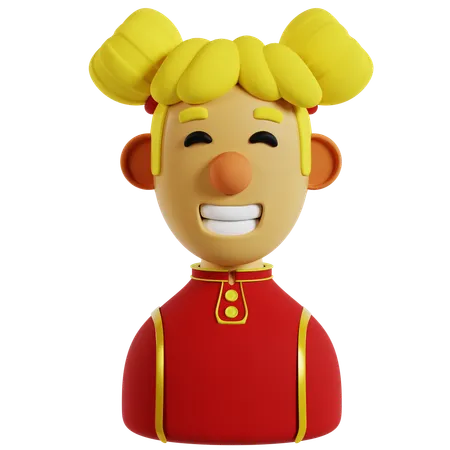 Chinese Avatar Illustration  3D Icon