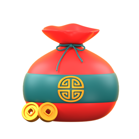 Chinese bag  3D Icon