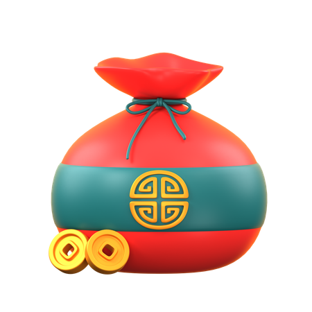 Chinese bag  3D Icon