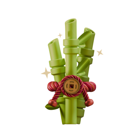 Chinese Bamboo  3D Icon