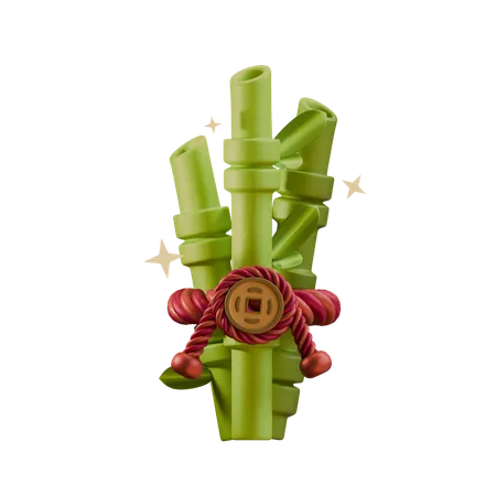 Chinese Bamboo  3D Icon