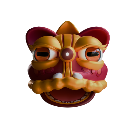 Chinese Barongsai  3D Icon