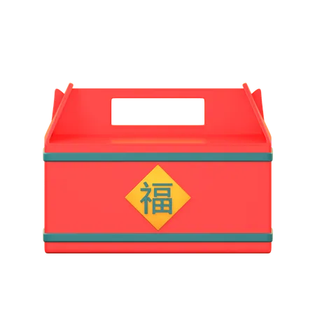 Chinese Box  3D Icon