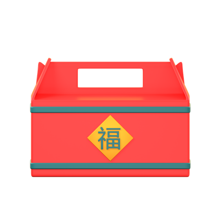 Chinese Box  3D Icon