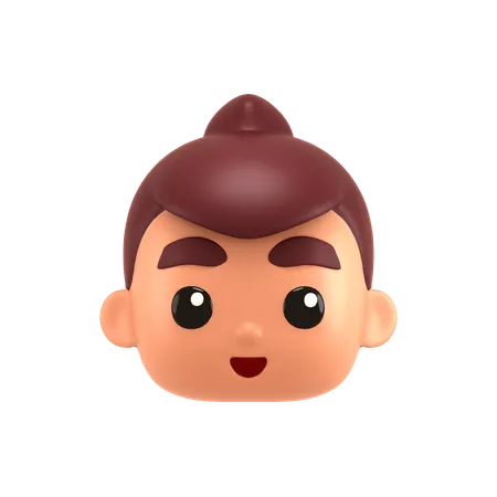 Chinese Boy  3D Icon