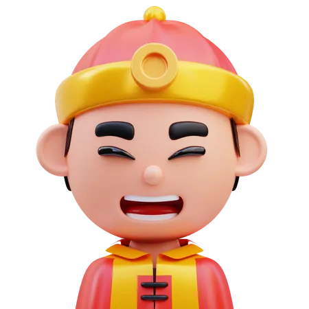 Chinese Boy  3D Icon