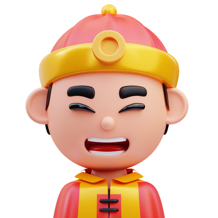 Chinese Boy  3D Icon