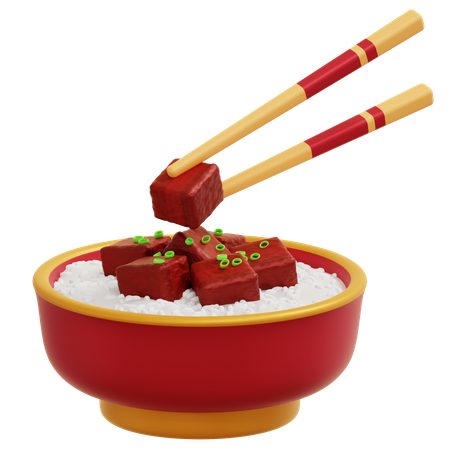 Chinese Braised Beef Belly  3D Icon