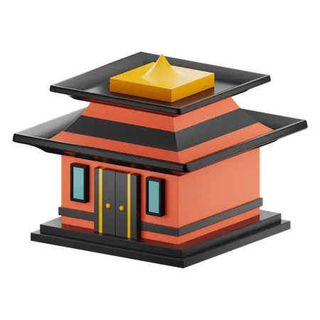 Chinese Building  3D Icon