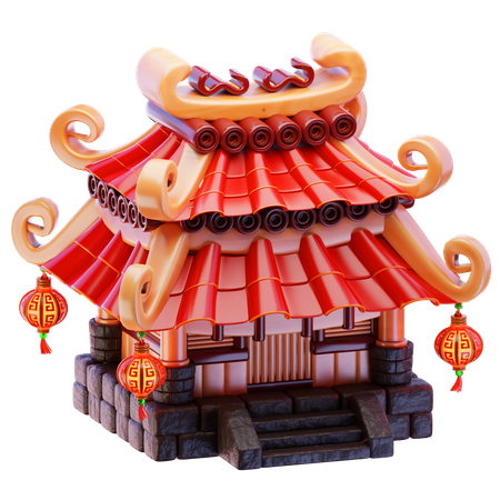 Chinese Building  3D Icon