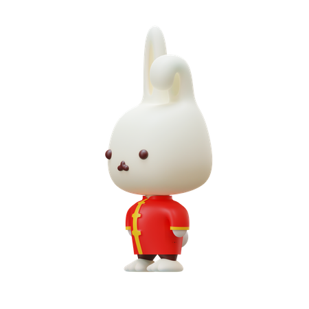 Chinese Bunny 3D Icon