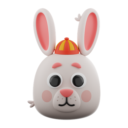 Chinese Bunny  3D Icon