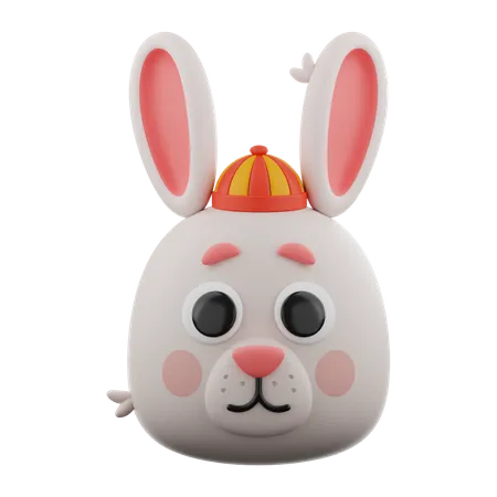 Chinese Bunny  3D Icon