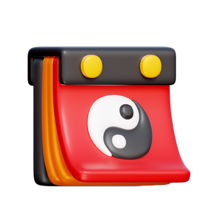 Chinese Calendar  3D Icon