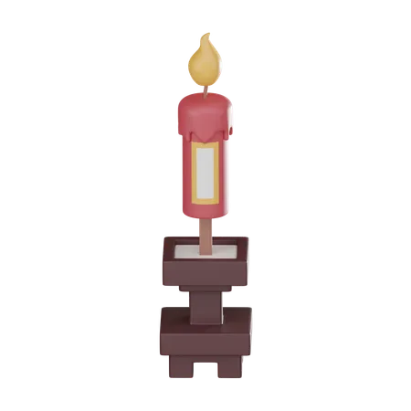 Chinese Candle  3D Icon