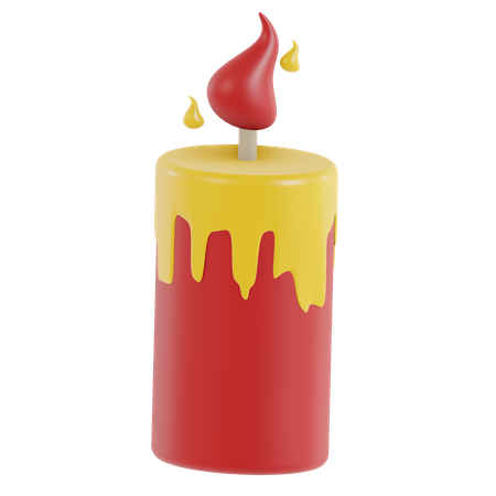 Chinese Candle  3D Icon