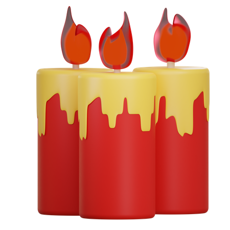 Chinese Candle  3D Icon