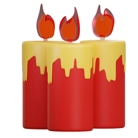 Chinese Candle  3D Icon