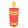 3d chinese candle illustration