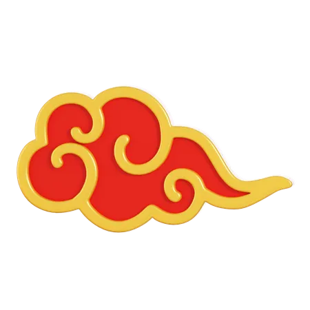 Chinese Cloud  3D Icon