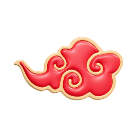 Chinese Cloud  3D Icon