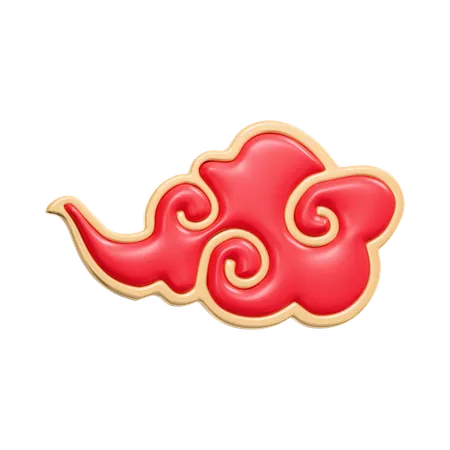 Chinese Cloud  3D Icon