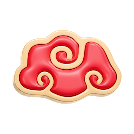 Chinese Cloud  3D Icon