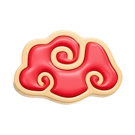 Chinese Cloud  3D Icon