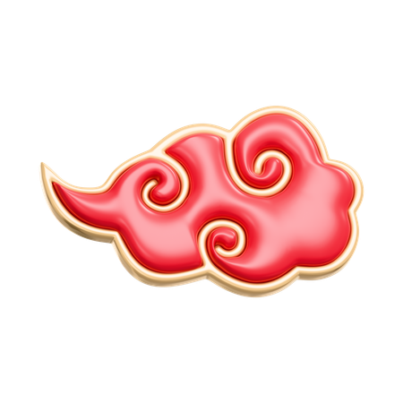 Chinese Cloud  3D Icon