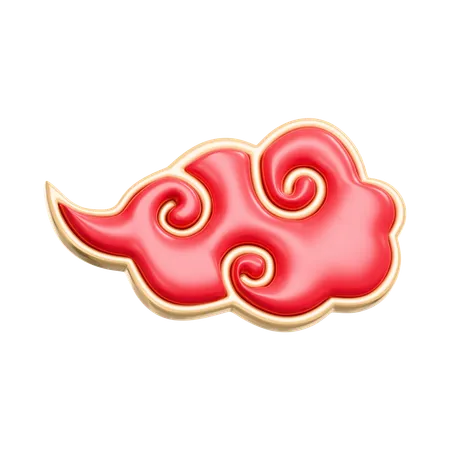 Chinese Cloud  3D Icon