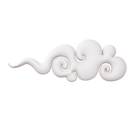 Chinese Cloud  3D Icon