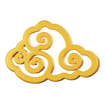 Chinese Cloud  3D Icon