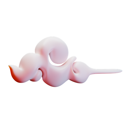 Chinese Cloud  3D Illustration