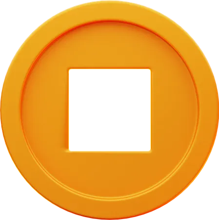 Chinese Coin  3D Icon