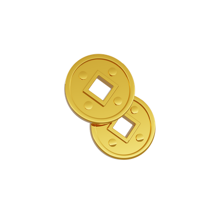 Chinese Coin  3D Icon