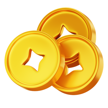 Chinese Coin  3D Icon