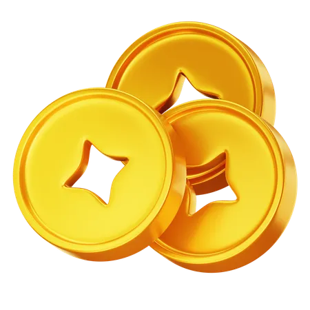 Chinese Coin  3D Icon