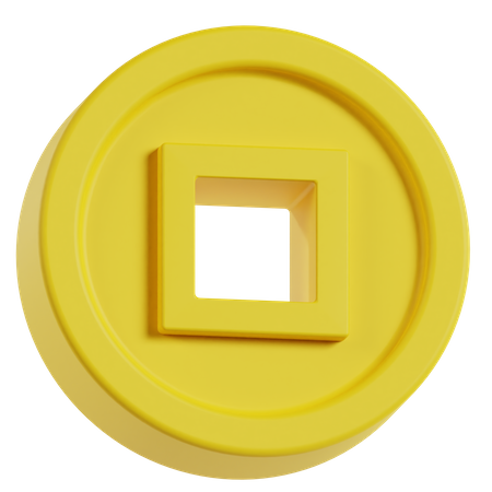 Chinese Coin  3D Icon