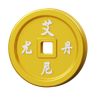 chinese money 3d logo