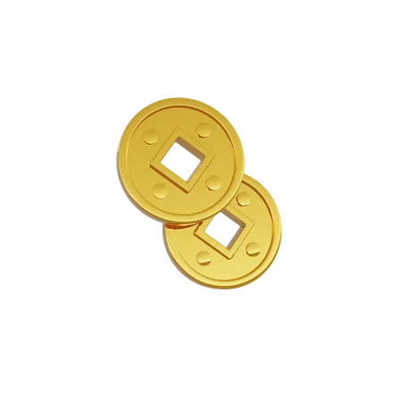 Chinese Coin  3D Icon