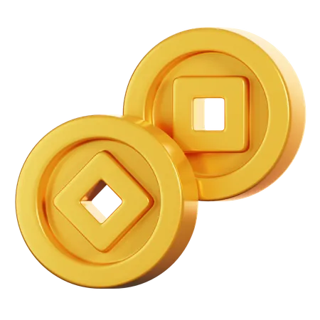 Chinese Coins  3D Icon