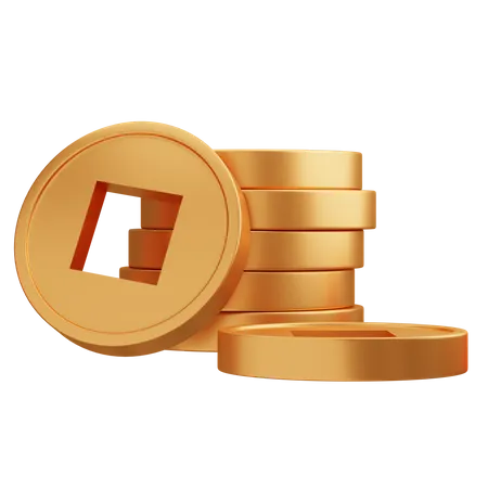 Chinese Coins  3D Icon