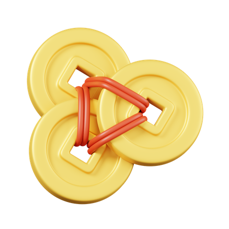 Chinese Coins  3D Icon