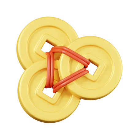 Chinese Coins  3D Icon