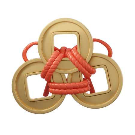 Chinese Coins  3D Icon