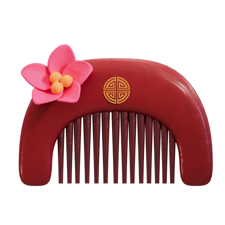 Chinese Comb  3D Icon